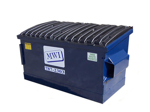 Millennium Waste 2 yard dumpster rental.